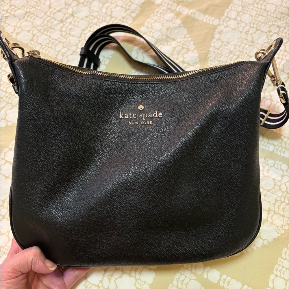 Kate Spade Black Leather Crossbody Bag - Picture 2 of 6